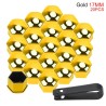 Car rim cover - protective nuts - with clip - 17mm - 20 pieces