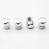 Universal car wheel valves - aluminum caps - hexagonal - 4 piecesWheel parts