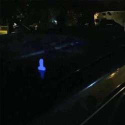 Válvulas de roda de pneu de carro - tampas luminosas - em forma de pênis - 4 peças
