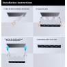 LED ceiling light - recessed strip - CREE - COB - indoor - dimmable - 2W - 30W