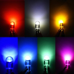 Lâmpada de carro - LED - W5W - T10 - COB - DRL - 12V - 10 peças