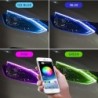 Car LED strip light - flexible - waterproof - DRL - RGB - Bluetooth control / remote - 12V - 2 pieces