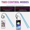 Car LED strip light - flexible - waterproof - DRL - RGB - Bluetooth control / remote - 12V - 2 pieces