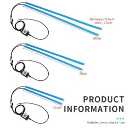 Car LED strip light - flexible - waterproof - DRL - RGB - Bluetooth control / remote - 12V - 2 pieces