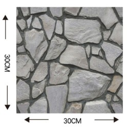 3D wall / floor sticker - self adhesive tile - waterproof - removable - 10 pieces