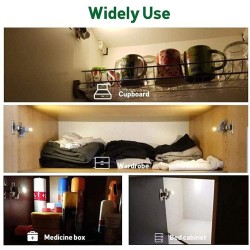 Sensor with LED light - for an inner hinge - universal - for furniture / wardrobes / cabinets