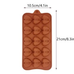 Silicone baking mould - diamond heart shaped - 8 / 15 holes