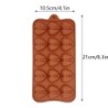 Silicone baking mould - diamond heart shaped - 8 / 15 holes