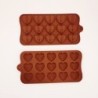 Silicone baking mould - diamond heart shaped - 8 / 15 holes