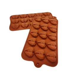 Silicone baking mould - diamond heart shaped - 8 / 15 holes