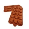 Silicone baking mould - diamond heart shaped - 8 / 15 holes