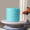 Decorative cream spatula - scraper - irregular teeth / edge