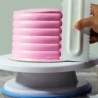 Decorative cream spatula - scraper - irregular teeth / edge
