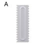Decorative cream spatula - scraper - irregular teeth / edge