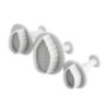 Cookie cutter mold - decorative icing plunger - leaf shape - 3 pieces