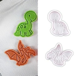 Cookie cutter mold - dinosaurs shaped - 4 pieces