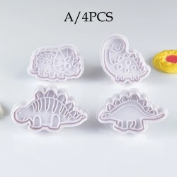 Cookie cutter mold - dinosaurs shaped - 4 pieces