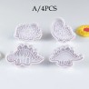 Cookie cutter mold - dinosaurs shaped - 4 pieces