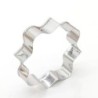 Cookie cutter mold - oval / rectangle / square - stainless steel - 8 pieces