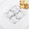 Cookie cutter mold - puzzle shaped - stainless steel