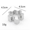 Cookie cutter mold - puzzle shaped - stainless steel