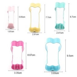 Cookie cutter mold - bone shaped - stainless steel - 5 pieces