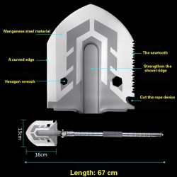 Multi-purpose shovel - garden / military / camping tool - foldableSurvival tools