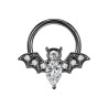 Crystal nose ring - bat / bee / snake