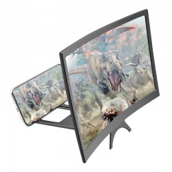 12" - HD projector - phone screen magnifying - curved glass - adjustable