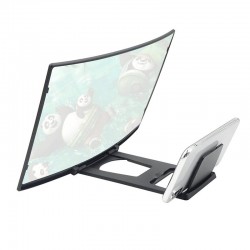 12" - HD projector - phone screen magnifying - curved glass - adjustable