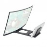 12" - HD projector - phone screen magnifying - curved glass - adjustable