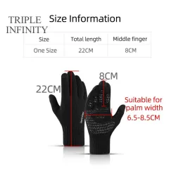 Warm winter elastic gloves - hat - balaclava - touch screen fingertips - non-slip - unisex