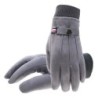 Winter suede gloves - touch screen function - windproof - anti-slip - unisex