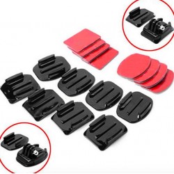 Flat / curved adhesive mount stickers - for GoPro - 8 pieces