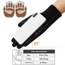 Warm winter gloves - touch screen function - non-slip