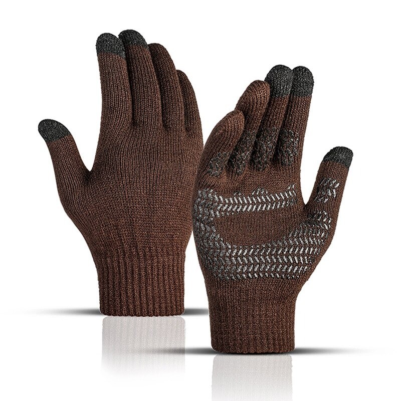 Warm winter gloves - touch screen function - non-slip