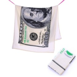 100 US dollar print - bath / beach towel - quick drying - 70 * 140cmTextile
