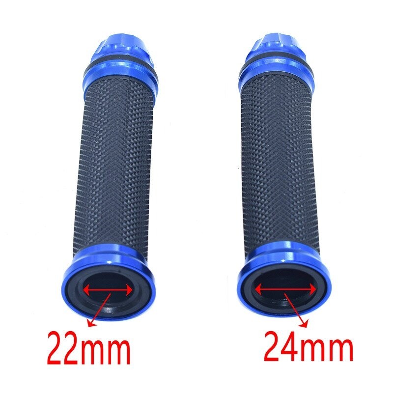 Motorcycle handlebar grips - rubber covers - 22mm / 24mm