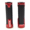 Motorcycle handlebar grips - aluminum / rubber - 22mm - for Suzuki / universal