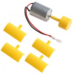 DC micro motor - LED - vertical axis - wind turbine generator blades