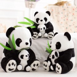 Mother panda with a baby panda - plush toy - 25 cmCuddly toys