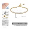 Elegant bracelet - with cubic zirconia - adjustableBracelets