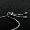 Elegant bracelet - with cubic zirconia - adjustableBracelets