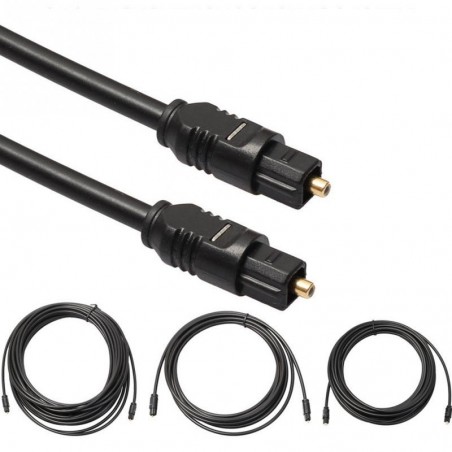 Toslink - digital audio / optic fiber cable - 1m - 2m - 3m - 5m - 10m