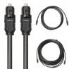 Toslink - digital audio / optic fiber cable - 1m - 2m - 3m - 5m - 10m