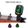 AROMA - guitar / ukulele tuner - electronic - clip-on - 360 degree rotatable - with 5 tuning models