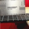 Guitar measuring ruler - string conversion chart - stainless steel