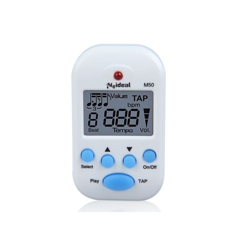 Mini professional metronome - digital LCD clip - for guitar / piano / violin