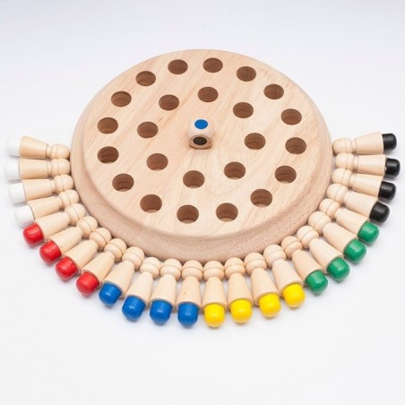 Memory matchstick - chess game board - educational toy - wooden