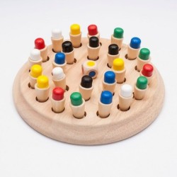 Memory matchstick - chess game board - educational toy - wooden